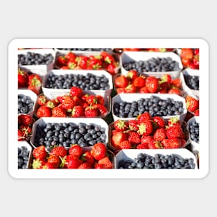 Strawberries, blueberries, peel Sticker